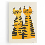Modern Cat Trio Print - Kids Room Art Prints & Playroom Decor