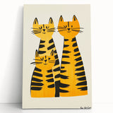 Modern Cat Trio Print - Kids Room Art Prints & Playroom Decor