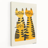 Modern Cat Trio Print - Kids Room Art Prints & Playroom Decor