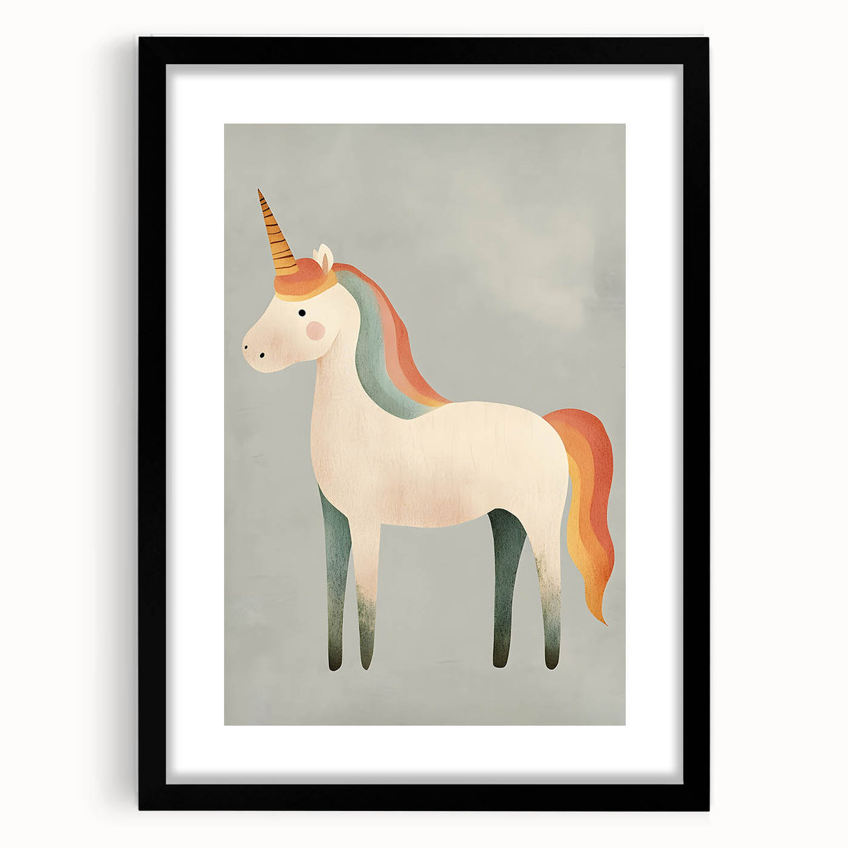 Whimsical Unicorn Nursery Wall Art - Baby & Kids Room Decor