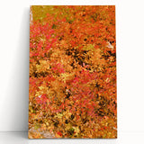 Large black and white canvas depicting a serene autumn scene, ideal for kitchen wall art or bedroom ambiance.