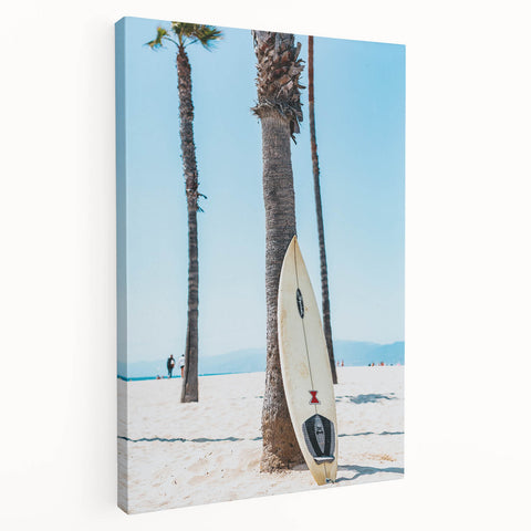 Large canvas featuring a vibrant summer-themed abstract design in bold colors, ideal for kitchen wall art.