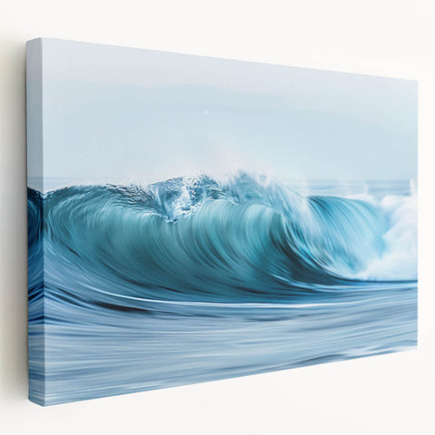 Turquoise Ocean Wave Wall Art – Dynamic Coastal Motion Photography