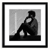 Striped Thoughts – Modern Silhouette Emotive Photography Print