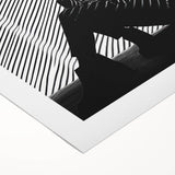 Striped Thoughts – Modern Silhouette Emotive Photography Print