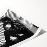 Striped Thoughts – Modern Silhouette Emotive Photography Print