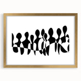 Modern Black & White Abstract Bedroom Wall Art - Canvas & Acrylic