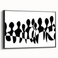 Modern Black & White Abstract Bedroom Wall Art - Canvas & Acrylic