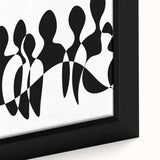 Modern Black & White Abstract Bedroom Wall Art - Canvas & Acrylic