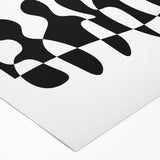 Modern Black & White Abstract Bedroom Wall Art - Canvas & Acrylic
