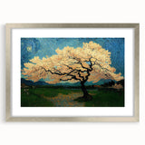 Golden Blossom Under Starry Sky – Large Living Room Wall Art