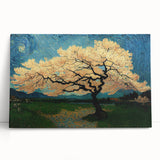 Golden Blossom Under Starry Sky – Large Living Room Wall Art
