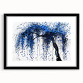 Abstract splatters frame art print in black with a contemporary mat, showcasing vibrant paint splashes on a textured background, perfect for modern decor.