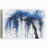Abstract splatter canvas artwork showcasing vibrant colors and dynamic shapes, perfect for modern decor. Ideal for adding a contemporary touch to any room.