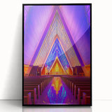 Large abstract wall art on acrylic, featuring black and white geometric shapes, ideal for modern art wall decor.