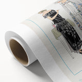 Parisian Art Deco Wall Art – 1923 Fashion Style Print for Elegance