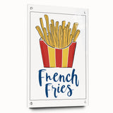 Large abstract wall art on acrylic glass, featuring blue and green swirls, ideal for dining room decor.