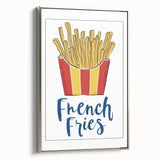 Landscape art painting on framed canvas featuring a vintage poster design with colorful art on a black background.