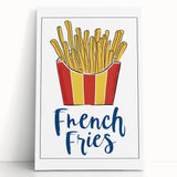 Large black and white photo of stacked dishes on stretched canvas, ideal for kitchen wall art.