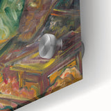 Expressionist Dining Scene – Vibrant Abstract Canvas Wall Art