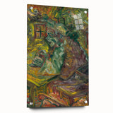 Expressionist Dining Scene – Vibrant Abstract Canvas Wall Art