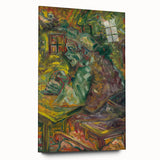 Expressionist Dining Scene – Vibrant Abstract Canvas Wall Art