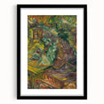 Expressionist Dining Scene – Vibrant Abstract Canvas Wall Art