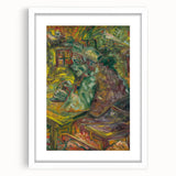 Expressionist Dining Scene – Vibrant Abstract Canvas Wall Art