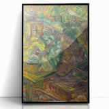 Expressionist Dining Scene – Vibrant Abstract Canvas Wall Art