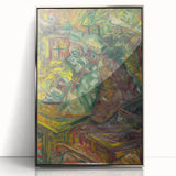 Expressionist Dining Scene – Vibrant Abstract Canvas Wall Art