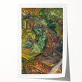 Expressionist Dining Scene – Vibrant Abstract Canvas Wall Art