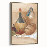 Framed canvas featuring a vintage poster of a black and white landscape, ideal for bedroom wall art.