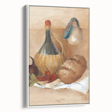 Vintage poster art of colorful cocktails on a black background, framed canvas, ideal for living room decor.