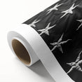Black & White American Flag - Modern Monochrome Wall Art