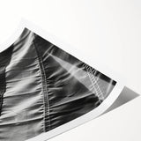 Black & White American Flag - Modern Monochrome Wall Art