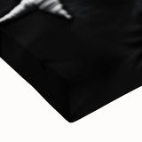 Black & White American Flag - Modern Monochrome Wall Art