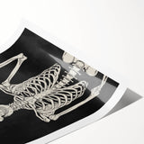 Skeleton Gesture Halloween Wall Art - Spooky Gothic Decor