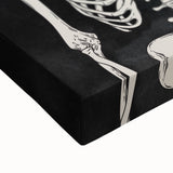 Skeleton Gesture Halloween Wall Art - Spooky Gothic Decor