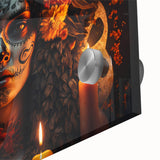 Candlelit Catrina Portrait – Día de los Muertos Wall Art