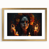 Candlelit Catrina Portrait – Día de los Muertos Wall Art