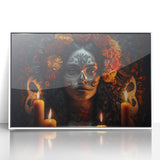 Candlelit Catrina Portrait – Día de los Muertos Wall Art