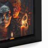 Candlelit Catrina Portrait – Día de los Muertos Wall Art