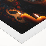 Candlelit Catrina Portrait – Día de los Muertos Wall Art