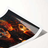 Candlelit Catrina Portrait – Día de los Muertos Wall Art