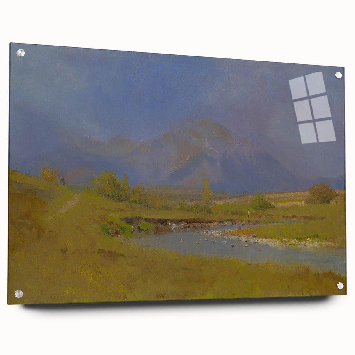 After Spring Rain Under the Tatras - Peaceful Landscape by László Mednyánszky