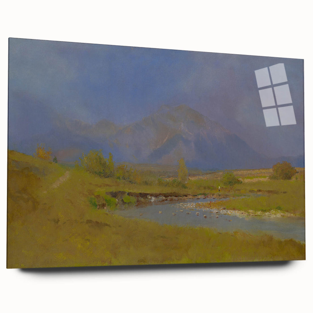 After Spring Rain Under the Tatras - Peaceful Landscape by László Mednyánszky