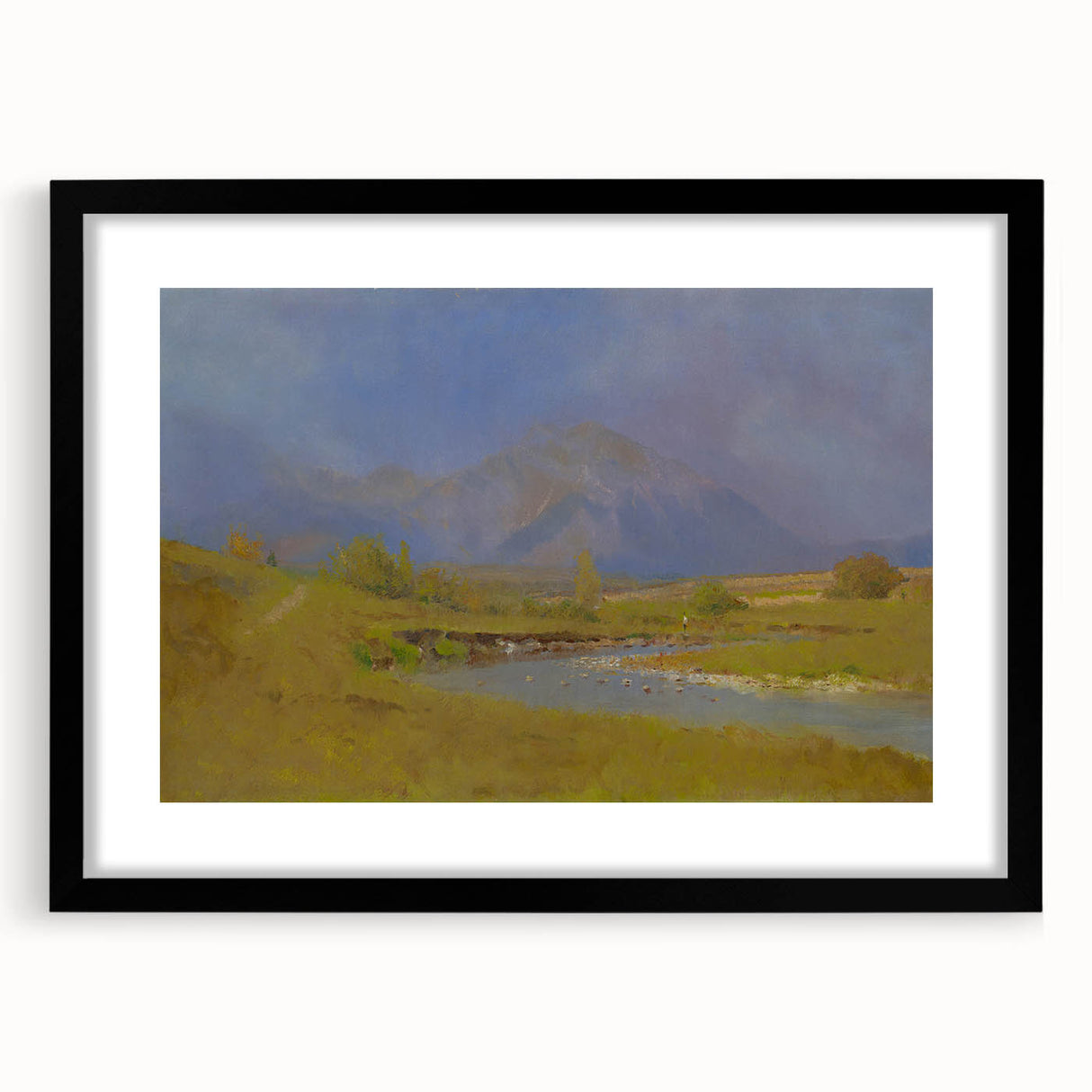 After Spring Rain Under the Tatras - Peaceful Landscape by László Mednyánszky