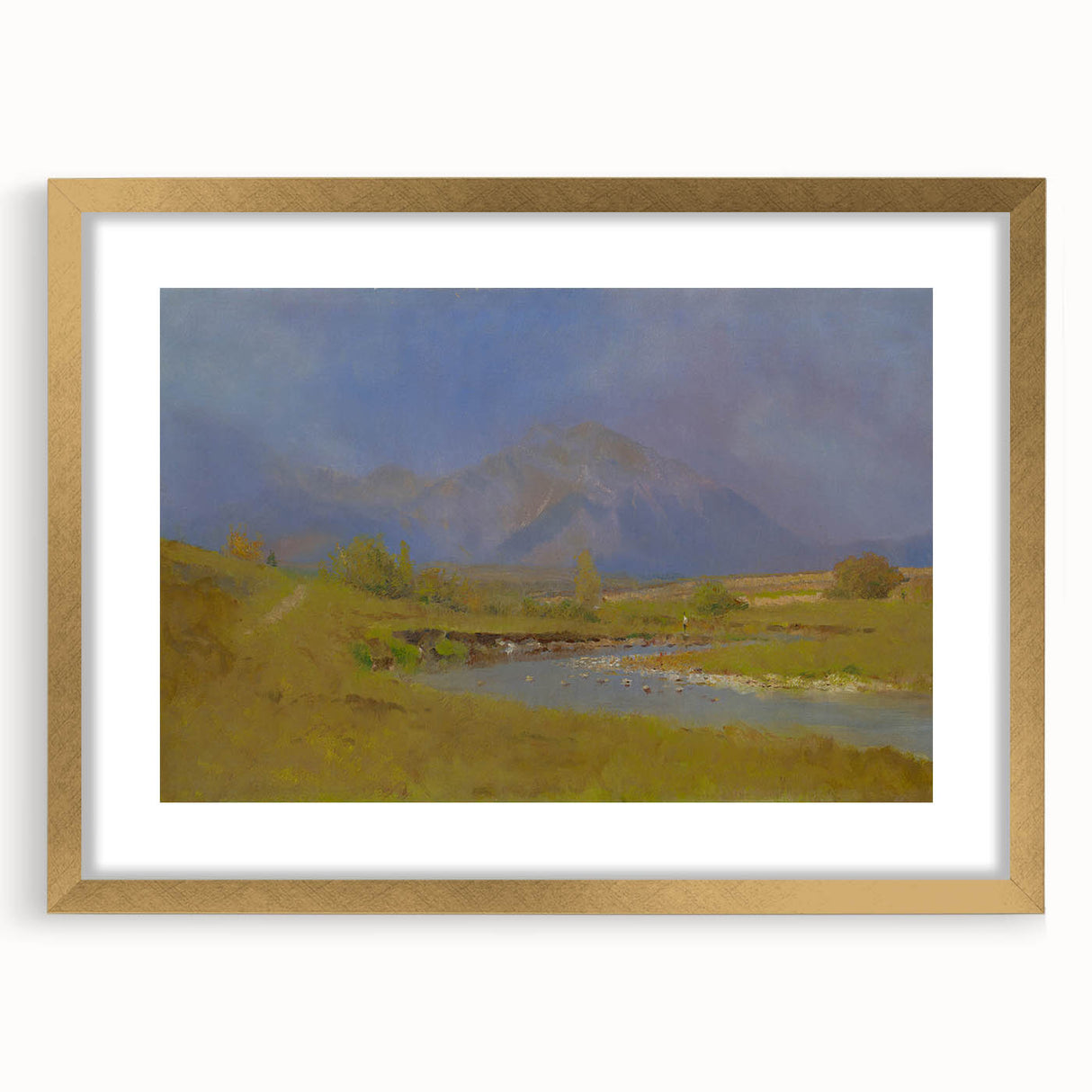 After Spring Rain Under the Tatras - Peaceful Landscape by László Mednyánszky