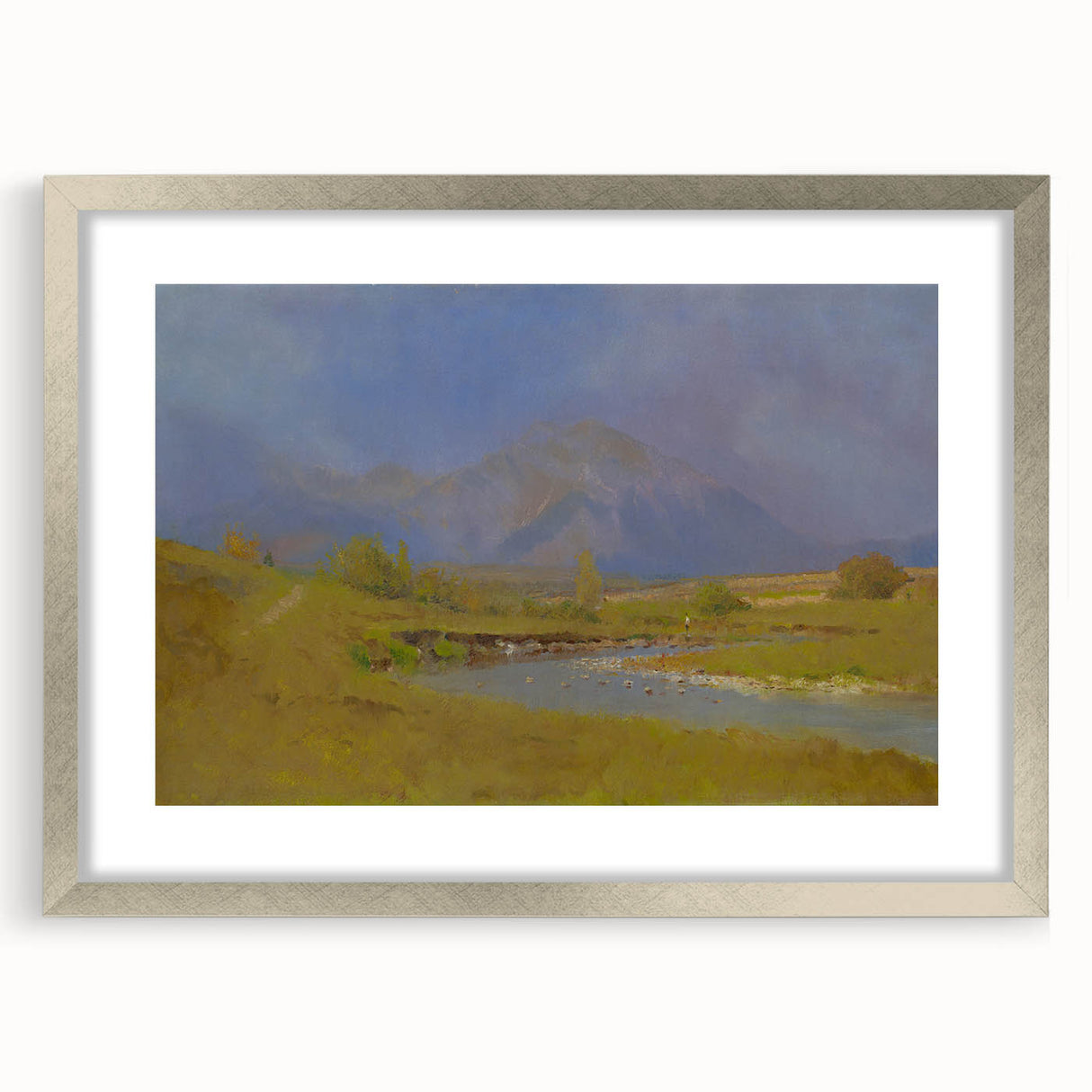 After Spring Rain Under the Tatras - Peaceful Landscape by László Mednyánszky