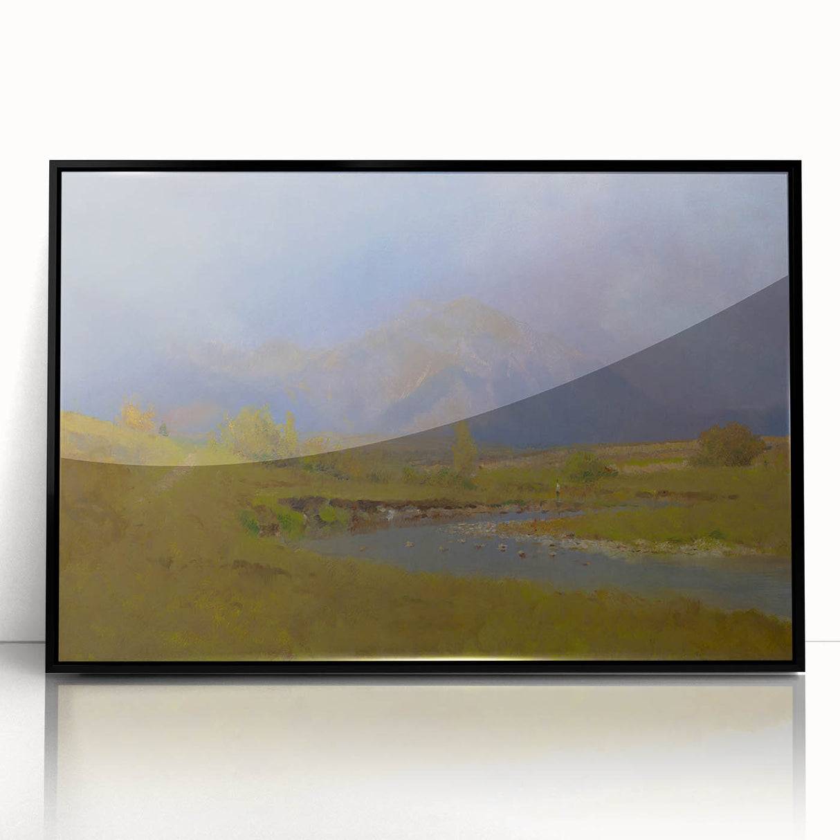 After Spring Rain Under the Tatras - Peaceful Landscape by László Mednyánszky